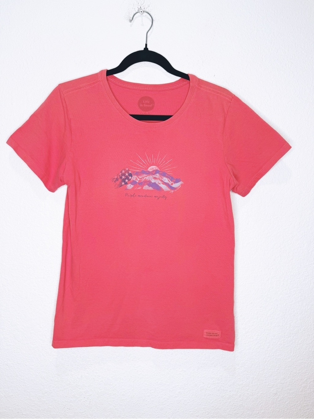 Life is Good Purple Mountain Majesty Classic Crusher Tee